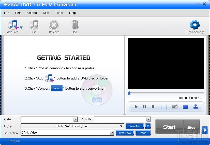 Eztoo DVD To FLV Converter,DVD转FLV,Eztoo DVD To FLV Converter下载,Eztoo DVD To FLV